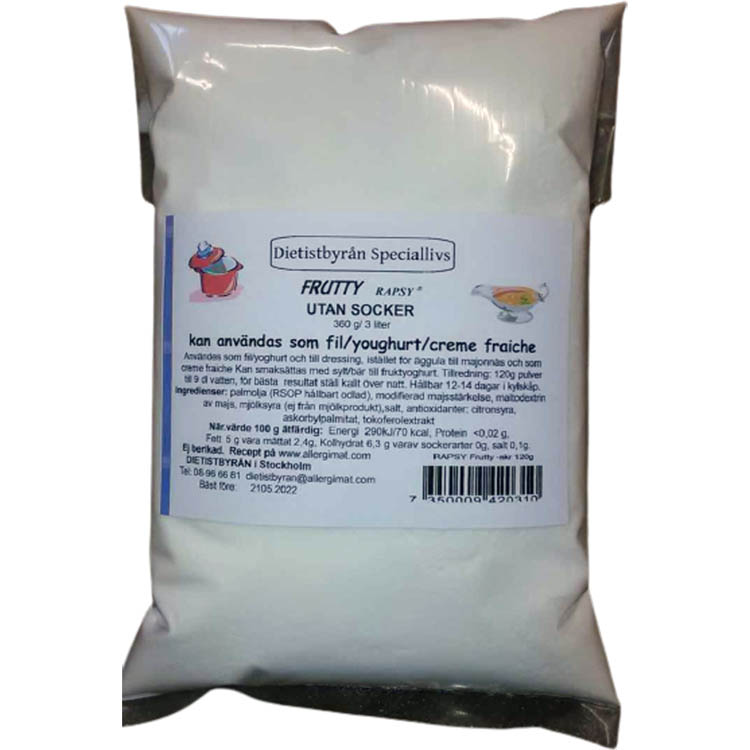 Rapsy Frutty kallrörd osötad 360g LP